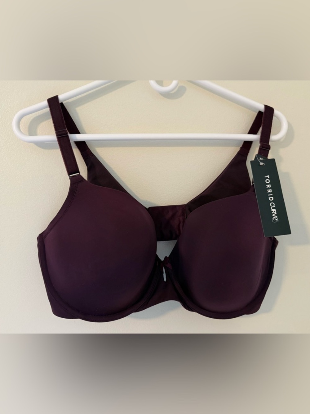 NWT Torrid Curvy Smooth T-Shirt Bra in Deep Plum